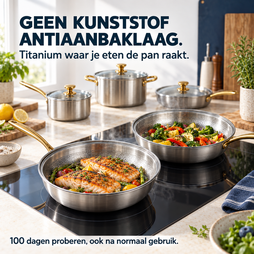 NoLayer Complete Signature Titanium Pannenset (14 delig) - NoLayer eigen selectie 20260908 slot 02 01 - signature14-02-direct