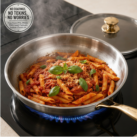 NoLayer Deep Titanium Frying Pan
