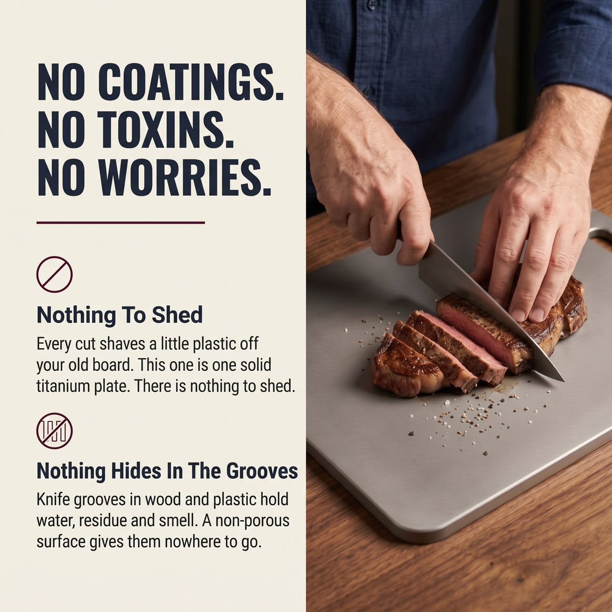 NoLayer Titanium Cutting Board