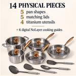 NoLayer Complete Classic Titanium Kookset 20-delig — view 6