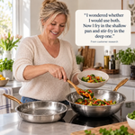 NoLayer Titanium Classic & Wok Pannenset 4-delig — view 3