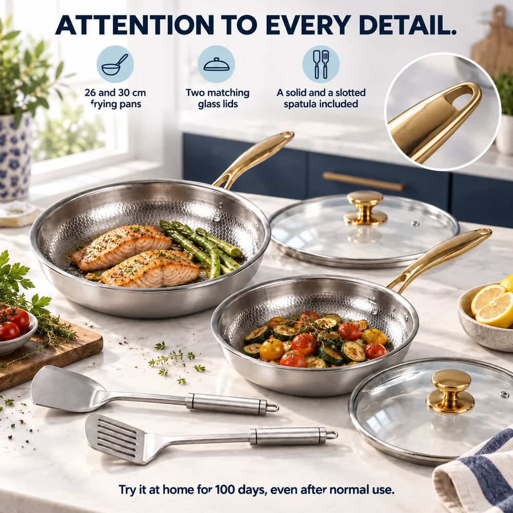 NoLayer Titanium Everyday Pannenduo 6-delig — view 6