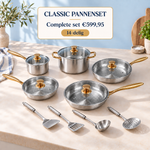 NoLayer Complete Classic Titanium Pannenset (14 delig) - NoLayer eigen selectie 20260908 slot 01 01 - 01-offer