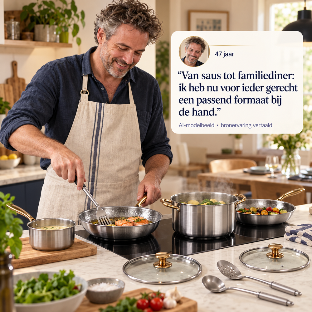 NoLayer Complete Signature Titanium Pannenset (14 delig) - NoLayer eigen selectie 20260908 slot 07 01 - 07-testimonial