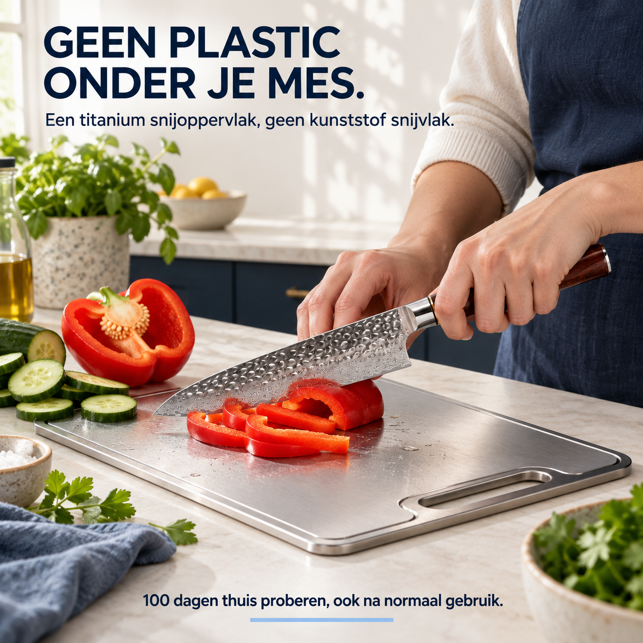 NoLayer Koksmes 21,6 cm + Titanium Snijplank L - NoLayer eigen selectie 20260908 slot 02 01 - knife-board-02-direct