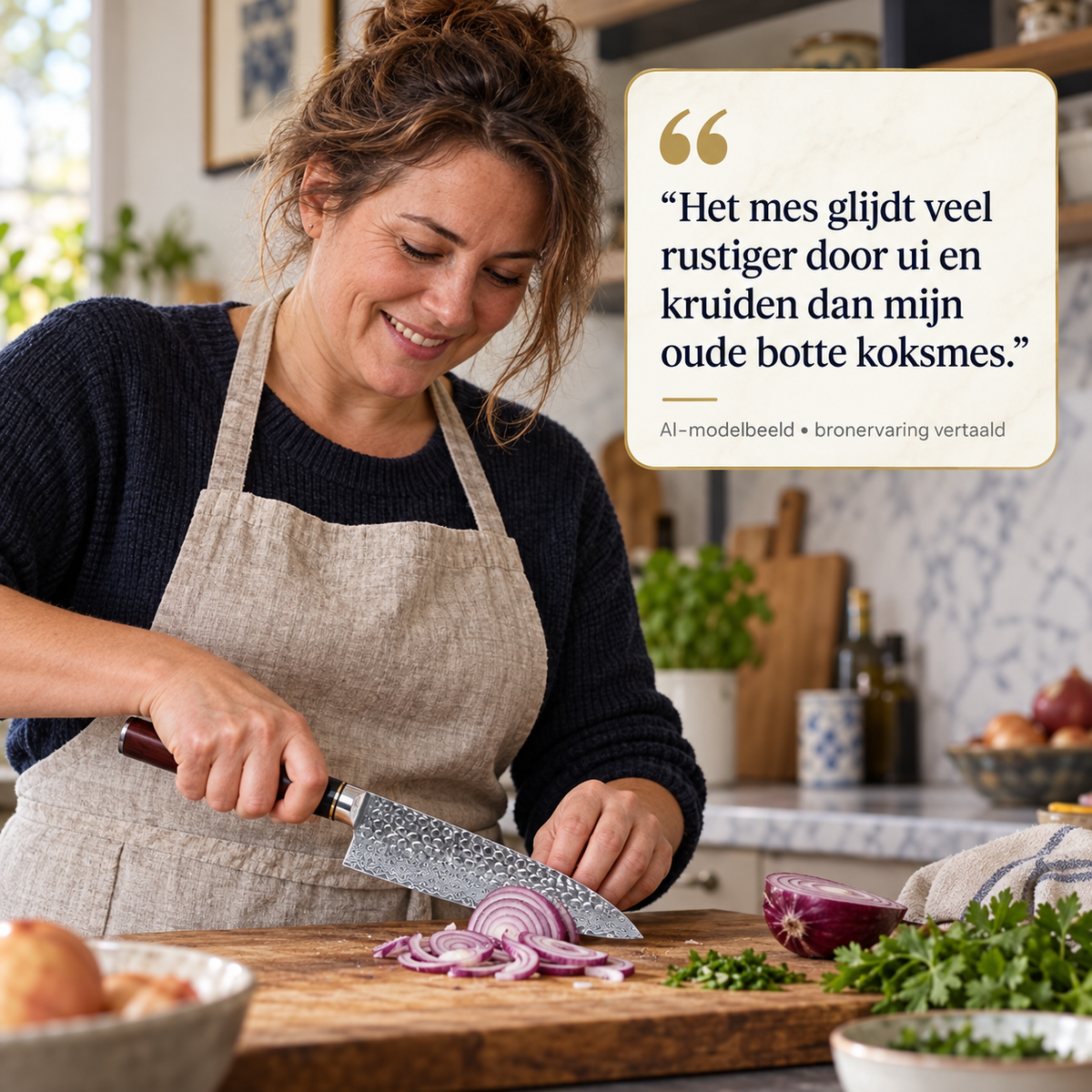 NoLayer Raijin Damascus Koksmes 21,6 cm - NoLayer eigen selectie 20260908 slot 03 01 - 03-testimonial