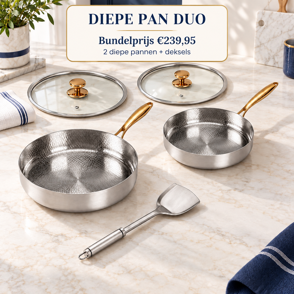 NoLayer Titanium Diepe Pan Duo (5-delig) - NoLayer eigen selectie 20260908 slot 01 01 - 01-offer