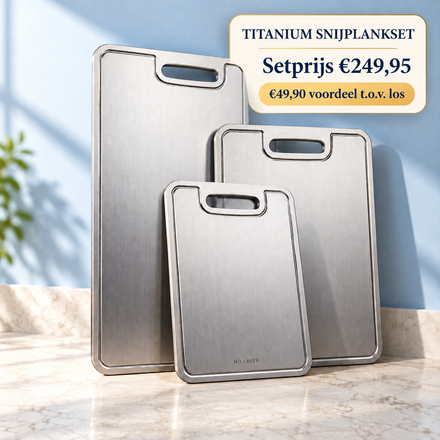 NoLayer Titanium Snijplank Set (3 delig)