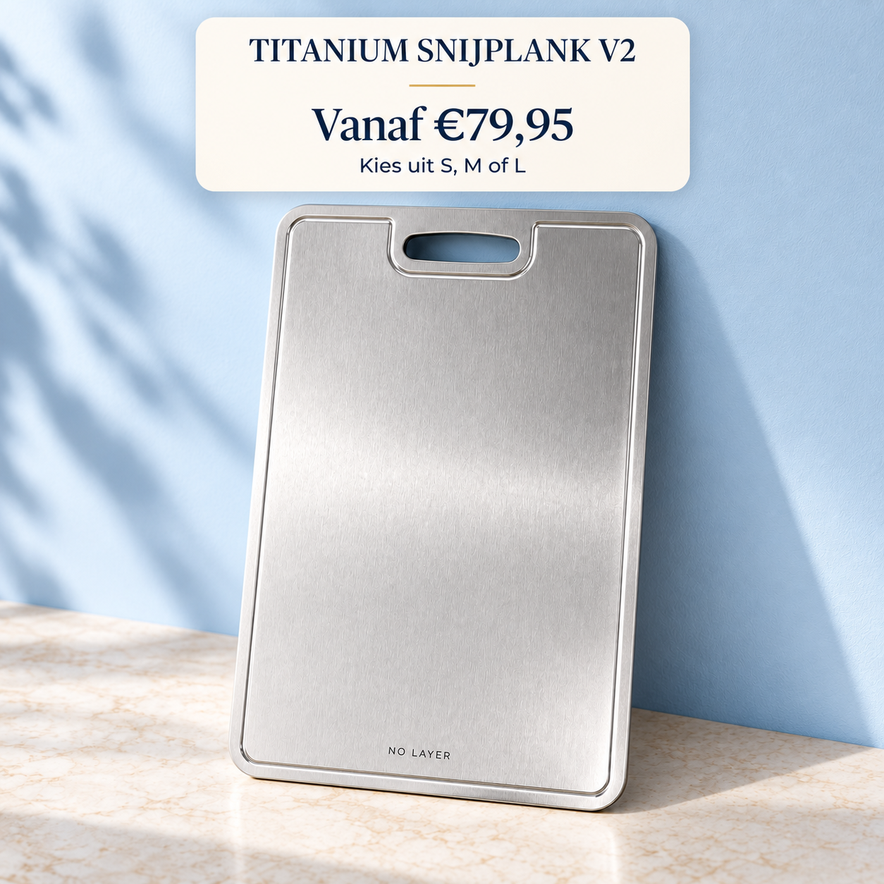 NoLayer Titanium Snijplank V2 Vernieuwd Ontwerp - NoLayer eigen selectie 20260908 slot 01 01 - 01-offer